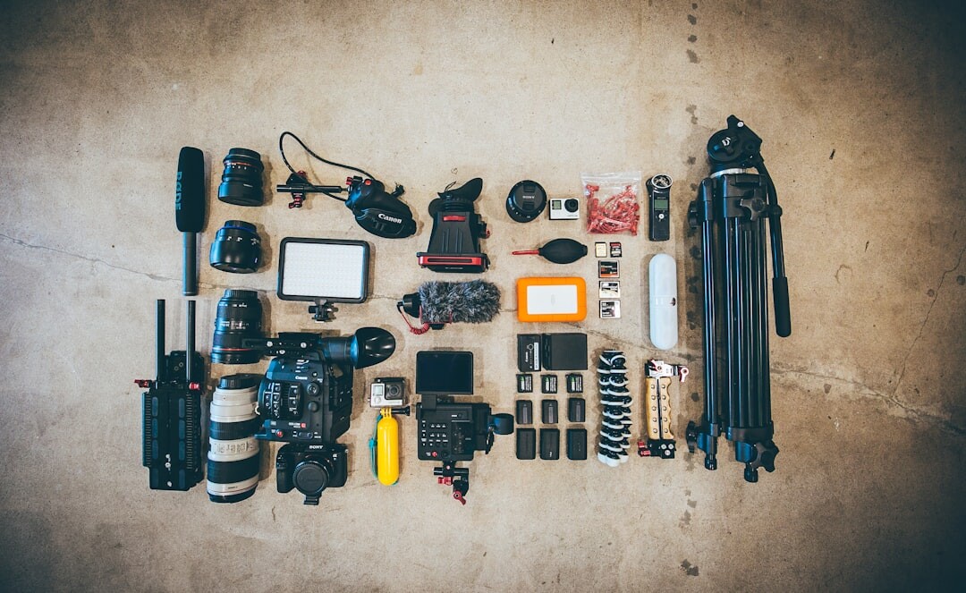 Professional camera and lighting gear ready for a live broadcast