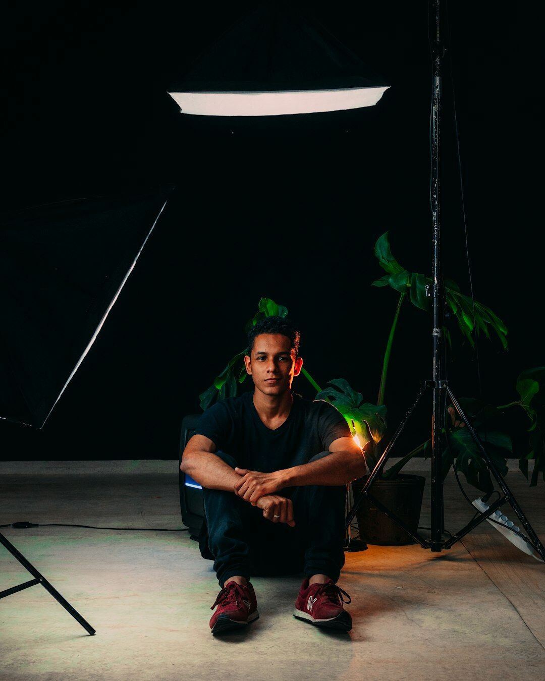 Portrait of Julien, lighting technician